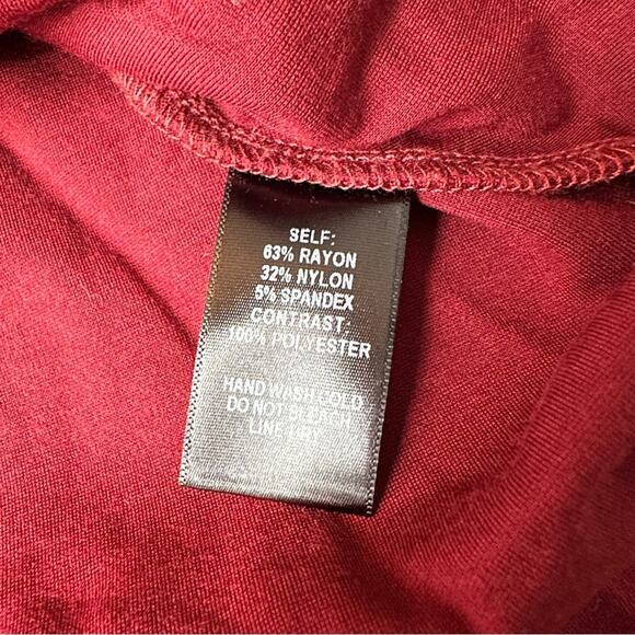 Lulus‎ Yes to the Mesh Wine Red Half Sleeve Skater Mini Dress Size S - Picture 8 of 11